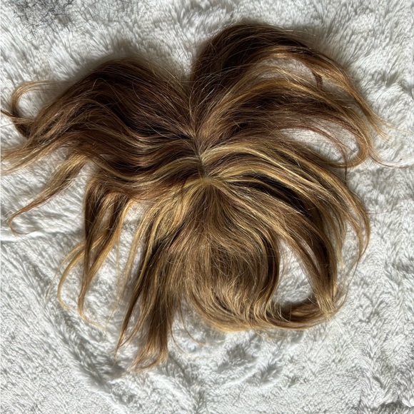 Rich Choices Hair toppers real human hair, highlighted brown remy hair toppers - Picture 2 of 5